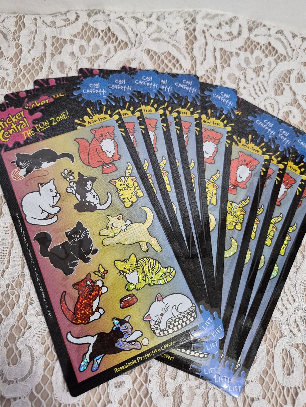 90s Cat Stickers - 10 Packs - Picture 3 of 5